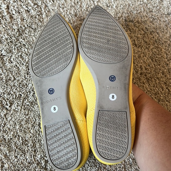 Rothy’s The Point Women’s Flats Retired in Sunshine Size 8 - Picture 7 of 9